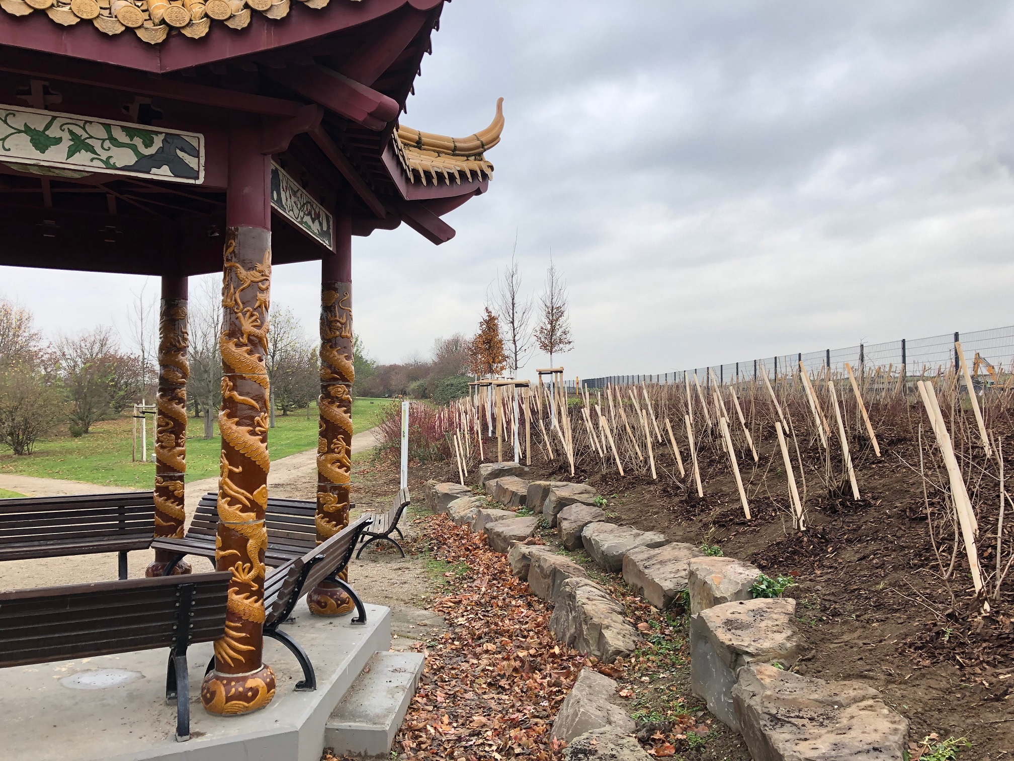 Der Neulandpark in Leverkusen