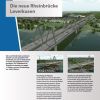 Informationsplakat neue Rheinbrücke